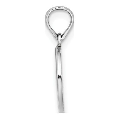 14K White Gold Mini Fleur de Lis Charm – view 3