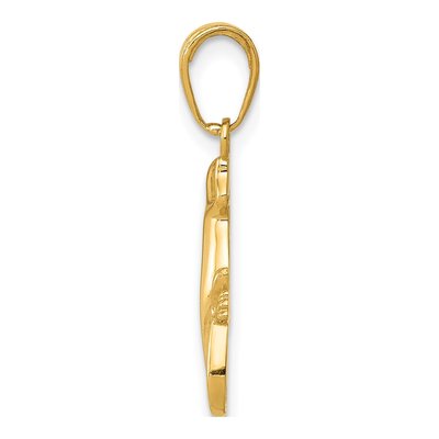 14K Yellow Gold Gecko Pendant – view 3