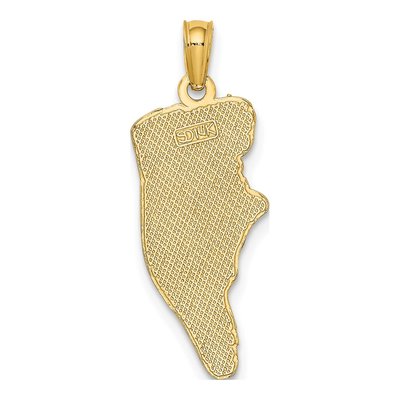 14K Yellow Gold Hilton Head Map Pendant – view 5