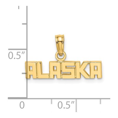 14K Yellow Gold Alaska Pendant – view 4