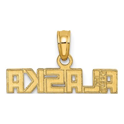 14K Yellow Gold Alaska Pendant – view 5