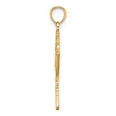 14K Yellow Gold Alaska Map Pendant – view 3