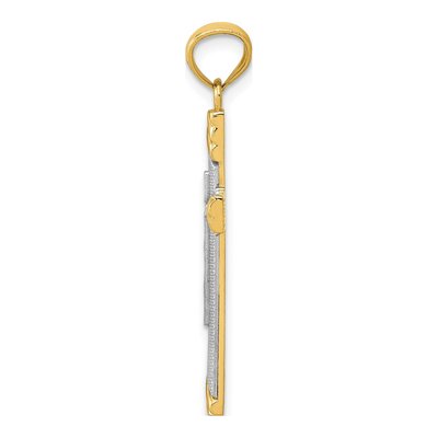 14K Yellow Gold Cross Pendant – view 3