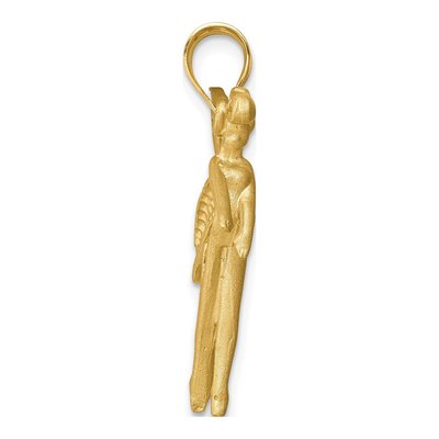 14K Yellow Gold Diamond-Cut Fairy Pendant – view 3