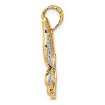 14K Yellow Gold Butterfly Pendant – view 3