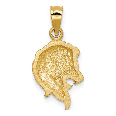 14K Yellow Gold Lion Head Pendant – view 4
