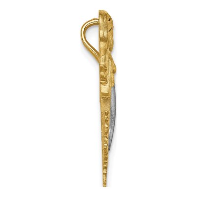 14K Yellow Gold Mermaid Slide Pendant – view 3