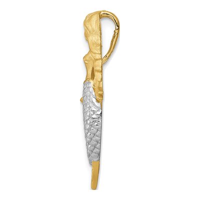 14K Yellow Gold Mermaid Slide Pendant – view 3