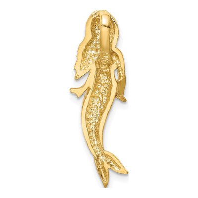 14K Yellow Gold Mermaid Slide Pendant – view 4