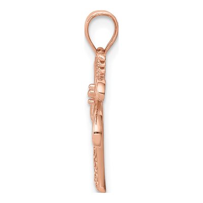 14K Rose Gold Palm Tree Pendant – view 3