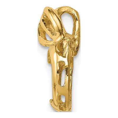 14K Yellow Gold Cut-Out Apple Slide Pendant – view 3