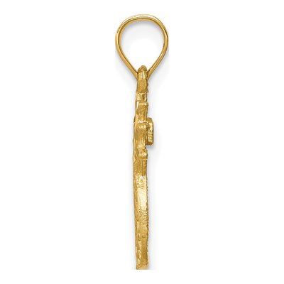 14K Yellow Gold Pineapple Pendant – view 3