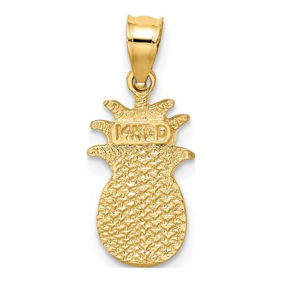 14K Yellow Gold Pineapple Pendant – view 4