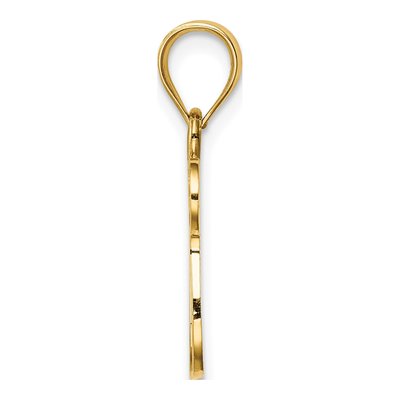 14K Yellow Gold Chai Star of David Pendant – view 3