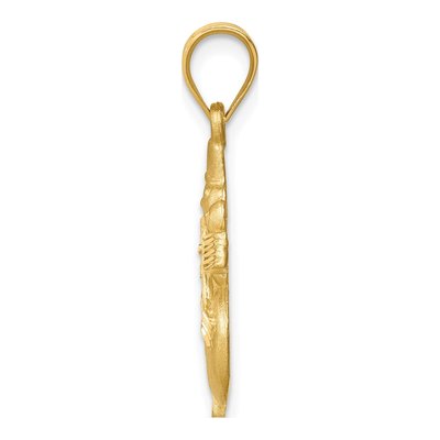 14K Yellow Gold Snowman Pendant – view 3