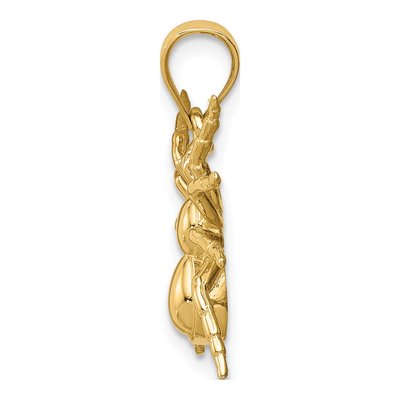 14K Yellow Gold Spider Pendant – view 3
