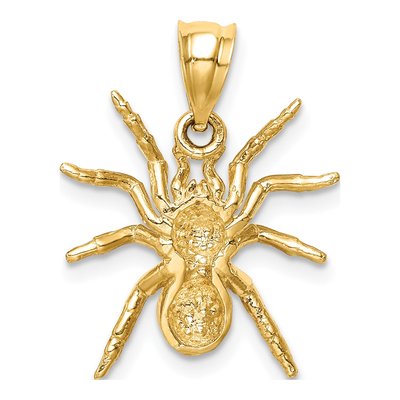 14K Yellow Gold Spider Pendant – view 4