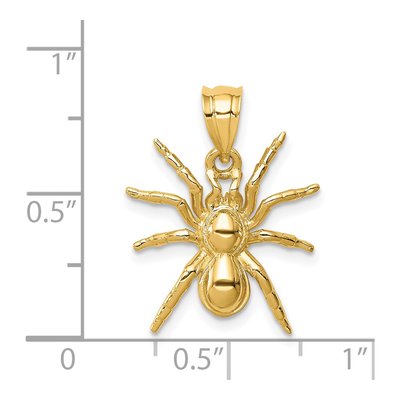 14K Yellow Gold Spider Pendant – view 5