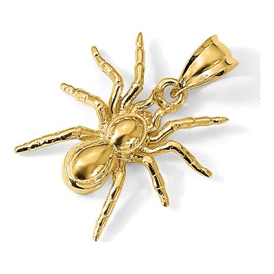 14K Yellow Gold Spider Pendant – view 6