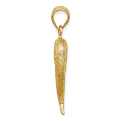 14K Yellow Gold Horn Pendant – view 3