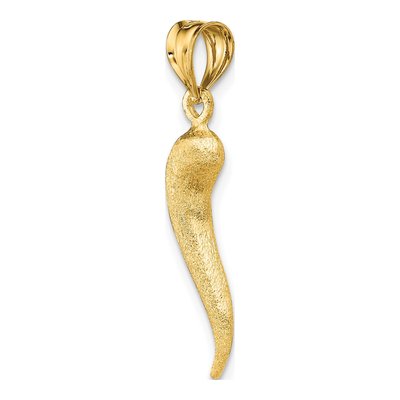 14K Yellow Gold Horn Pendant – view 5