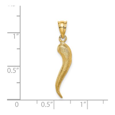 14K Yellow Gold Horn Pendant – view 6