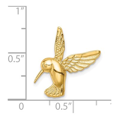 14K Yellow Gold Hummingbird Slide Pendant – view 3