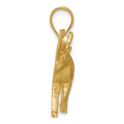 14K Yellow Gold Alaskan Moose Pendant – view 3