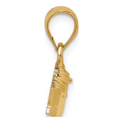 14K Yellow Gold Cruise Ship Pendant – view 3