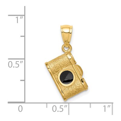 14K Yellow Gold Camera Pendant – view 5