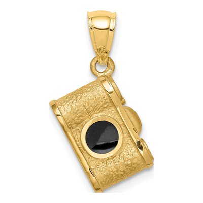 14K Yellow Gold Camera Pendant