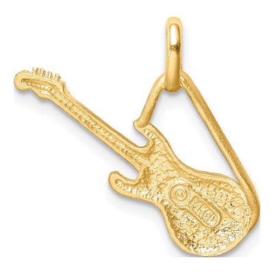 14K Yellow Gold Electric Guitar Pendant – view 4