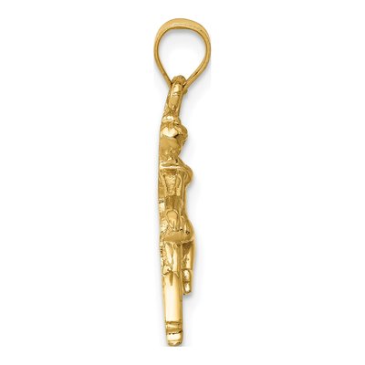 14K Yellow Gold Dancer Pendant – view 3