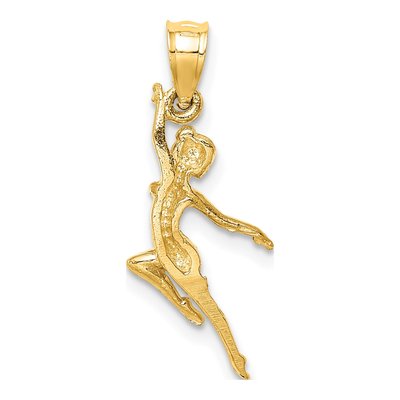 14K Yellow Gold Dancer Pendant – view 4