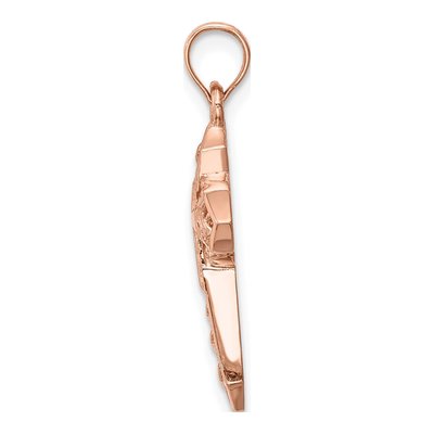 14K Rose Gold Celtic Cross Pendant – view 3