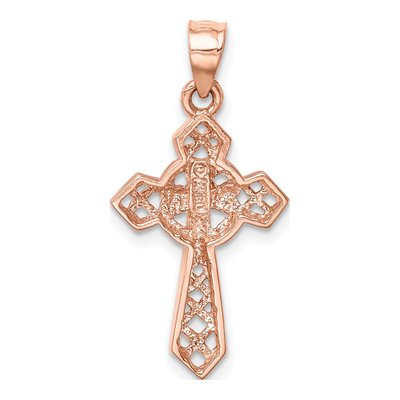 14K Rose Gold Celtic Cross Pendant – view 4