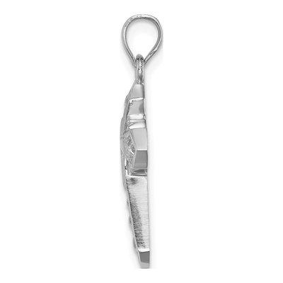 14K White Gold Celtic Cross Pendant – view 3