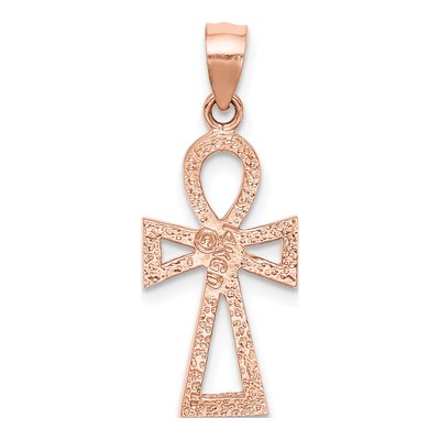 14K Rose Gold Ankh Cross Pendant – view 4
