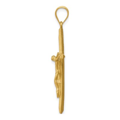 14K Yellow Gold Crucifix Cross Pendant – view 3