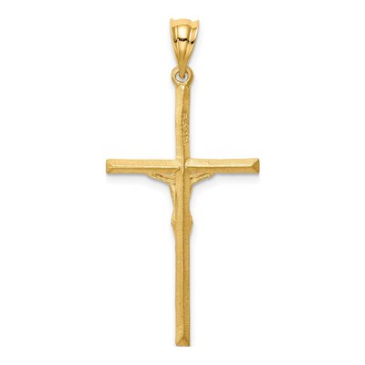 14K Yellow Gold Crucifix Cross Pendant – view 4