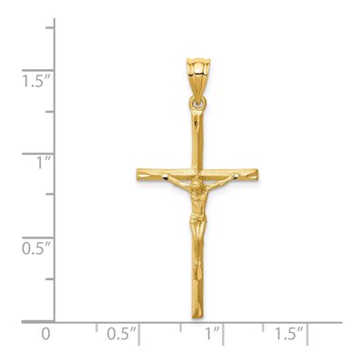 14K Yellow Gold Crucifix Cross Pendant – view 5