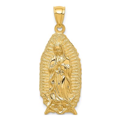 14K Yellow Gold Our of Guadalupe Pendant