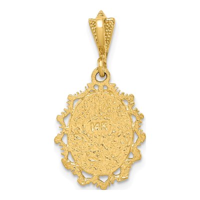 14K Two-Tone Gold Our of Guadalupe Pendant – view 4