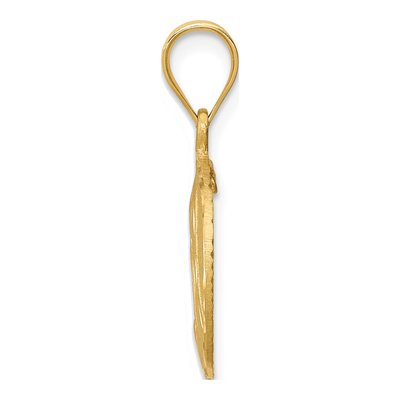14K Yellow Gold Virgin Mary Pendant – view 3