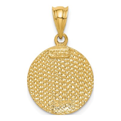 14K Yellow Gold Virgin Mary Pendant – view 4