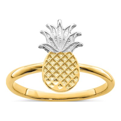14K Yellow Gold Pineapple Ring
