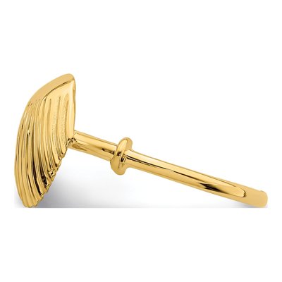 14K Yellow Gold Shell Ring – view 3