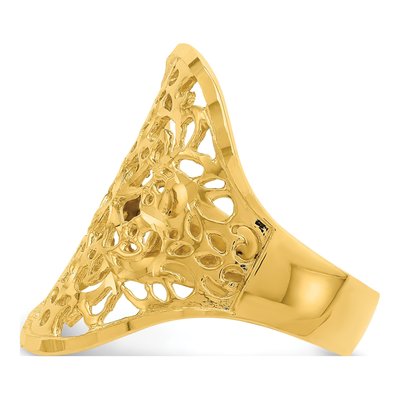 14K Yellow Gold Filigree Ring – view 3