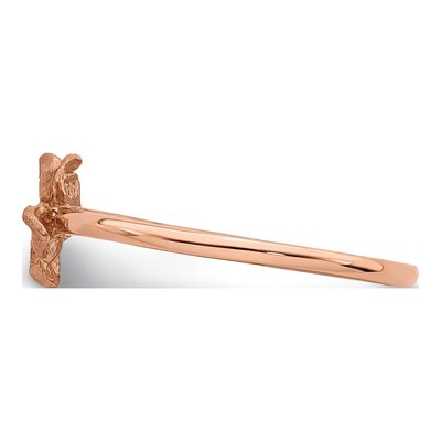 14K Rose Gold Plumeria Ring – view 4