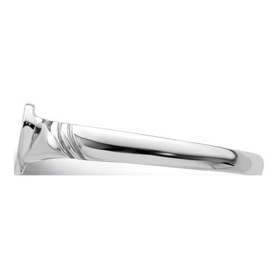 14K White Gold Kids' Heart Signet Ring – view 4